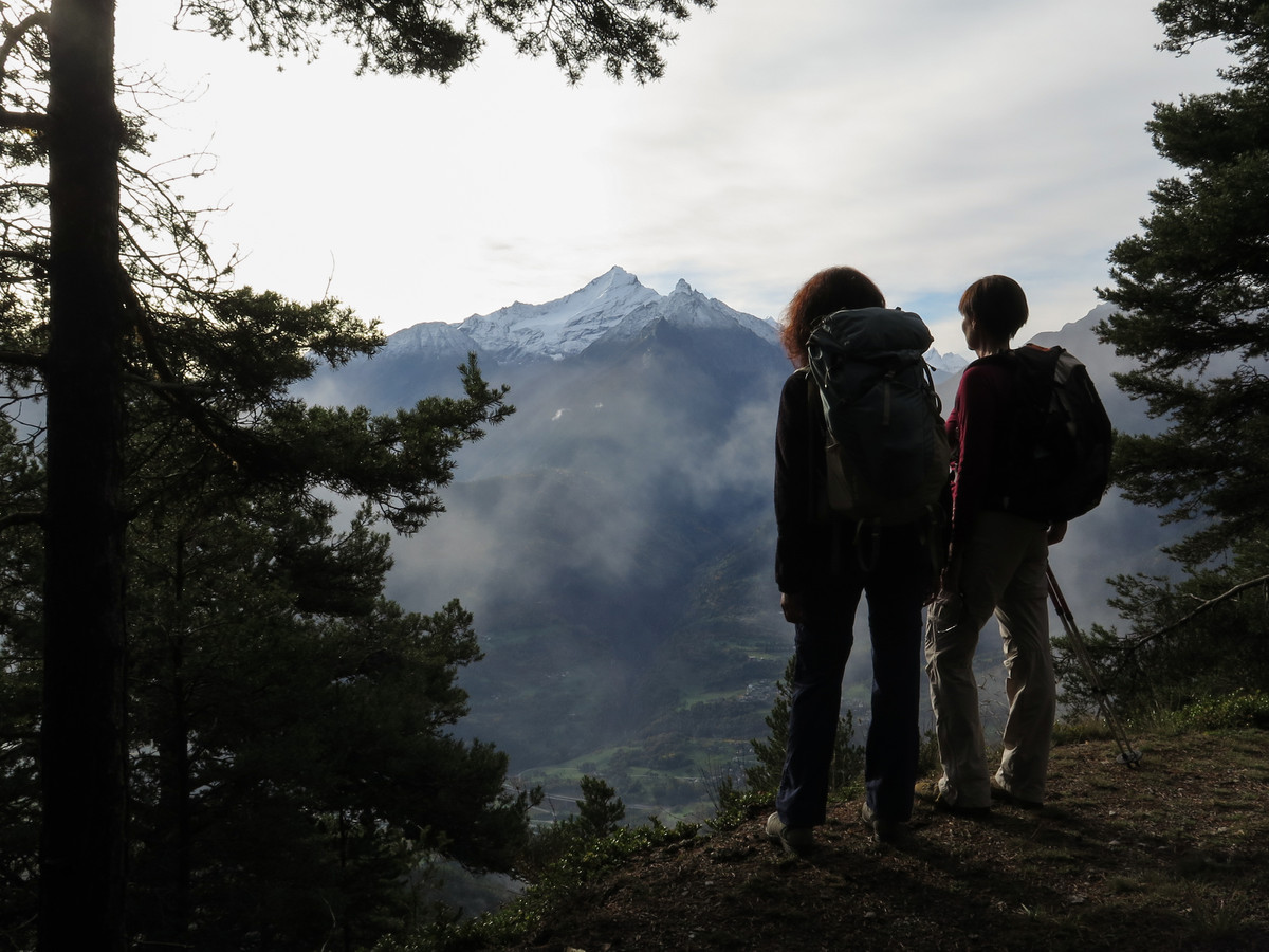 Vista de la Grivola desde Saint-Nicolas