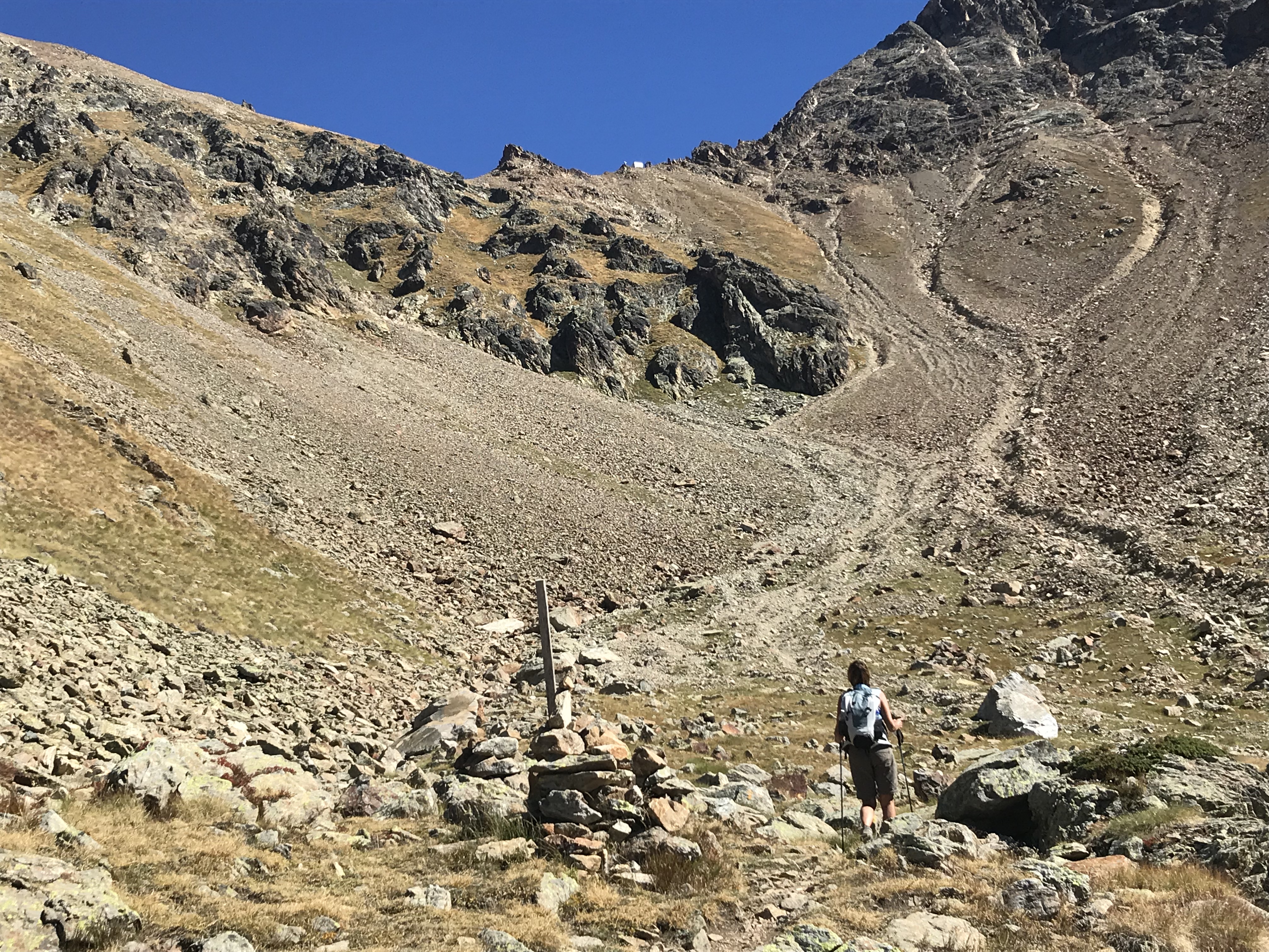 montée au bivouac Federigo