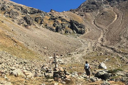 climb to the Federigo bivouac