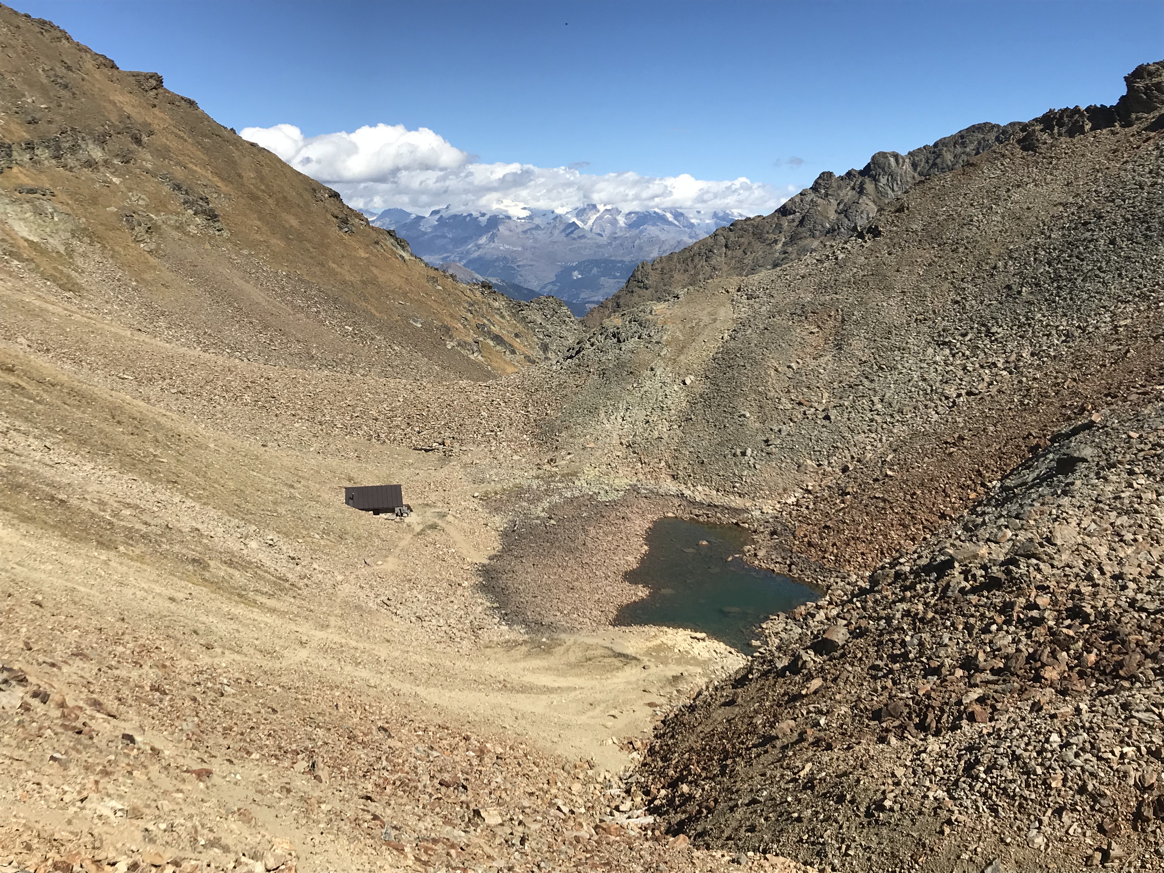 petit lac au-dessous du bivouac