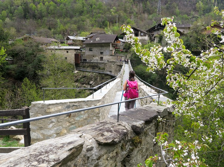 le pont aqueduc au printemps