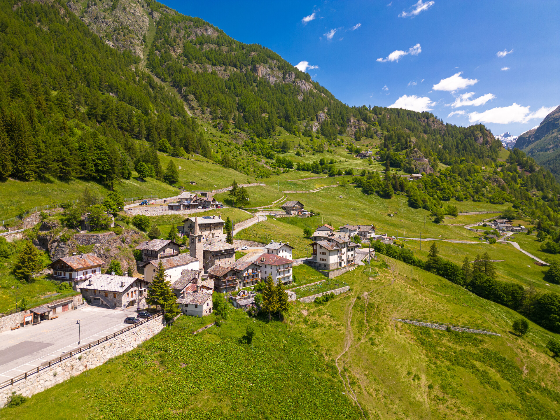 Panorama di Bionaz - Estate