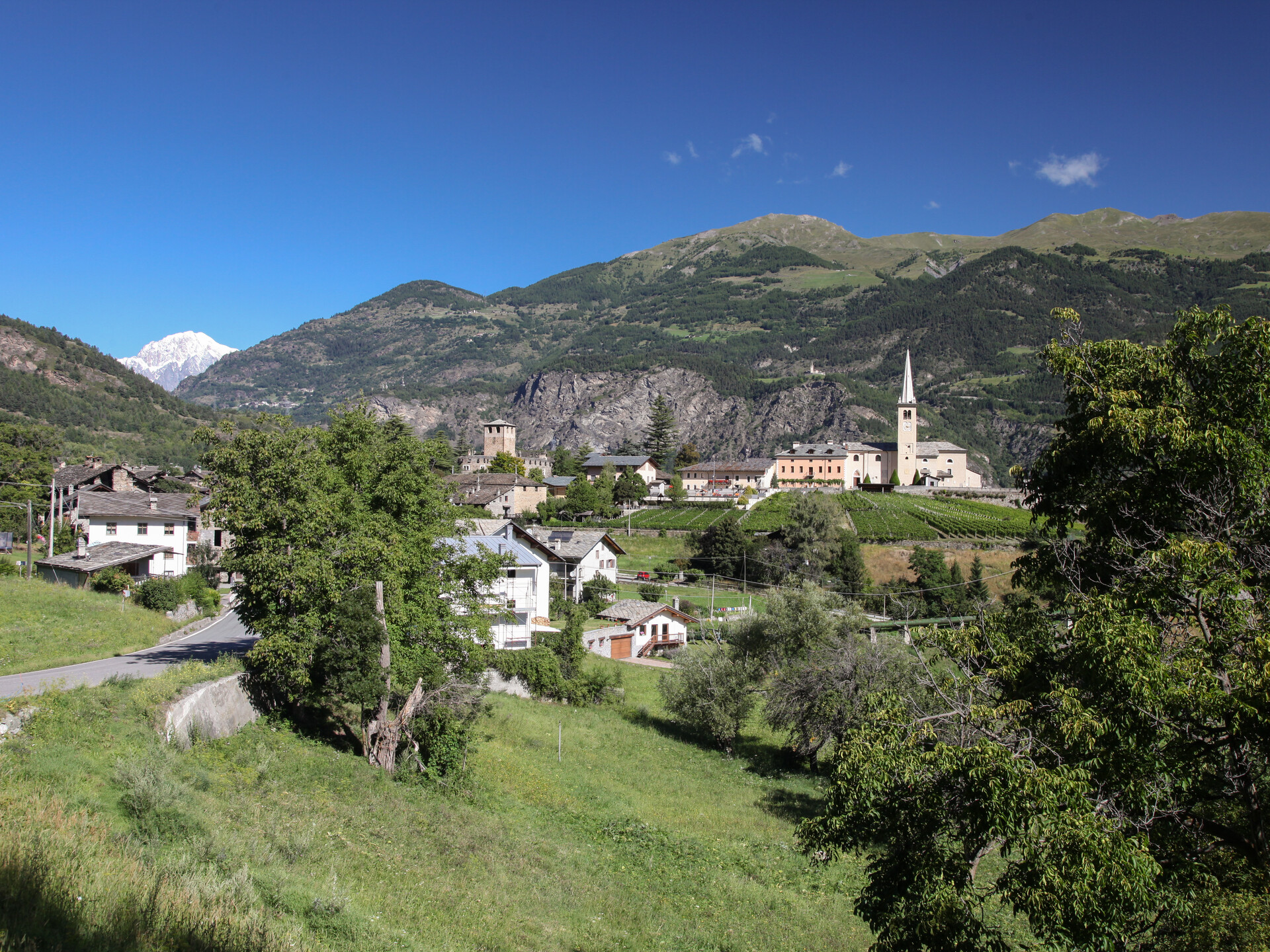 Panorama di Introd - Estate