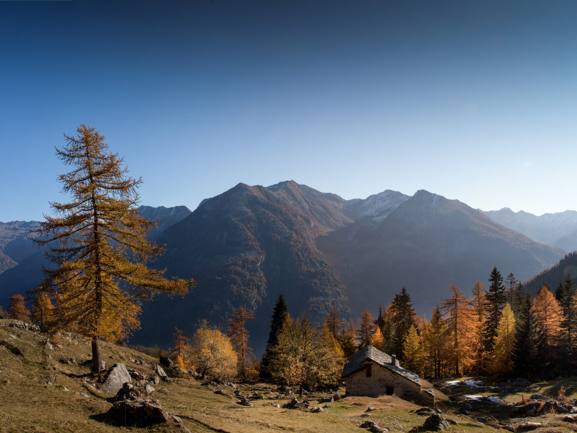 San Grato valley in autumn