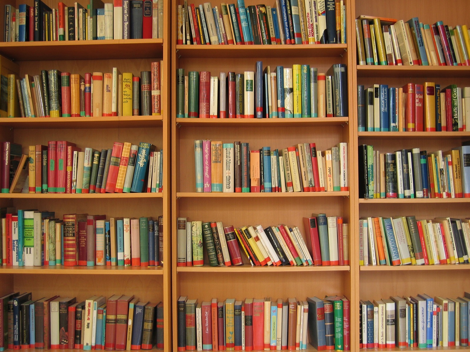 Libri su scaffale