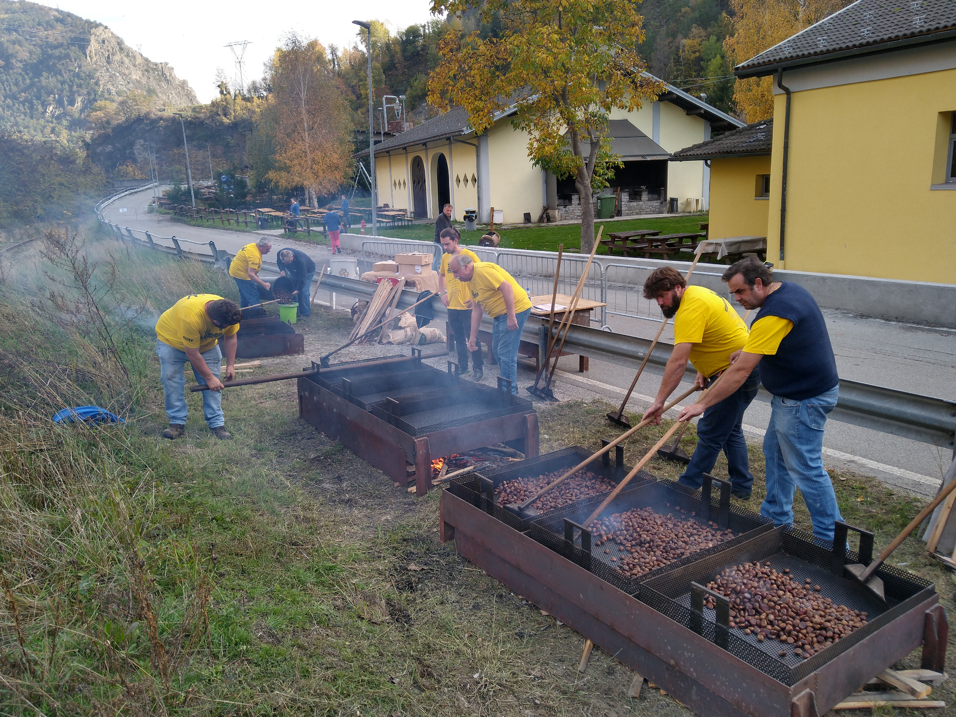 The cooking of chestnuts