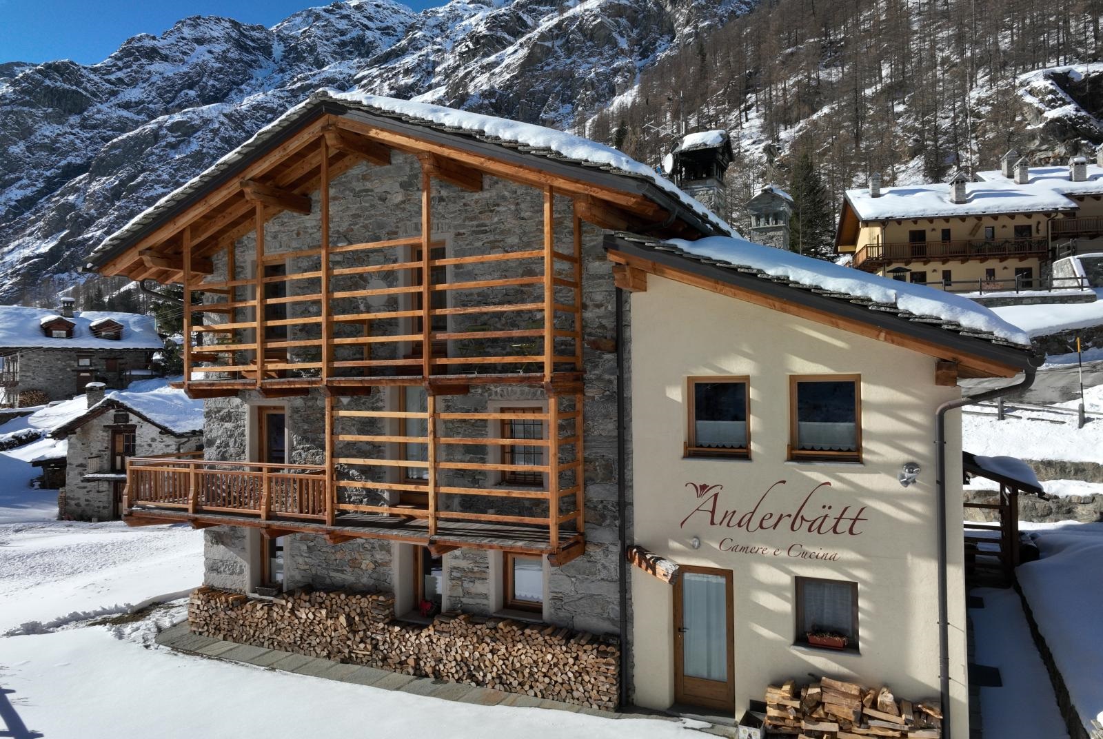 La locanda Anderbätt in inverno