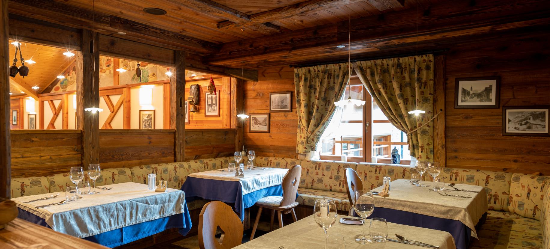 La sala del ristorante