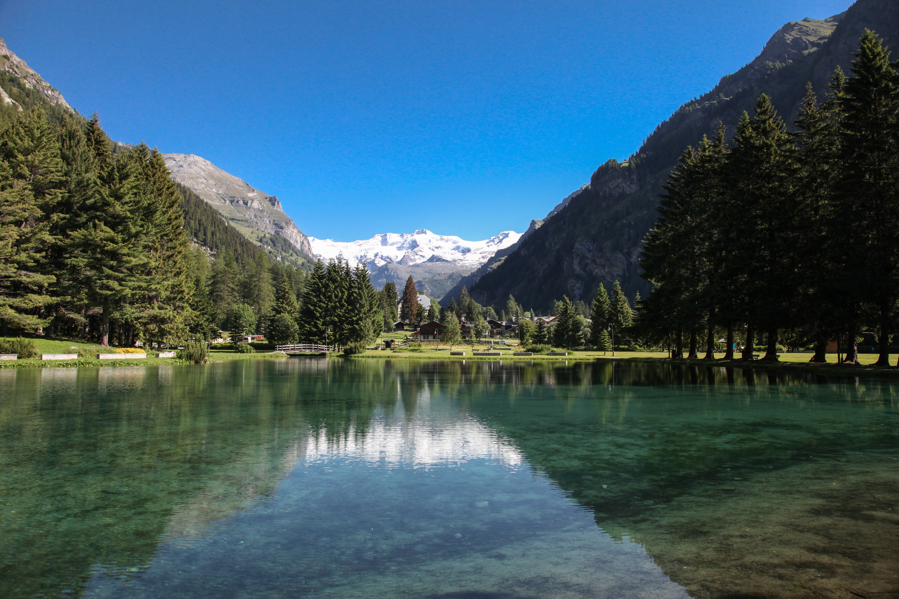 Das Gover See und das Monte Rosa