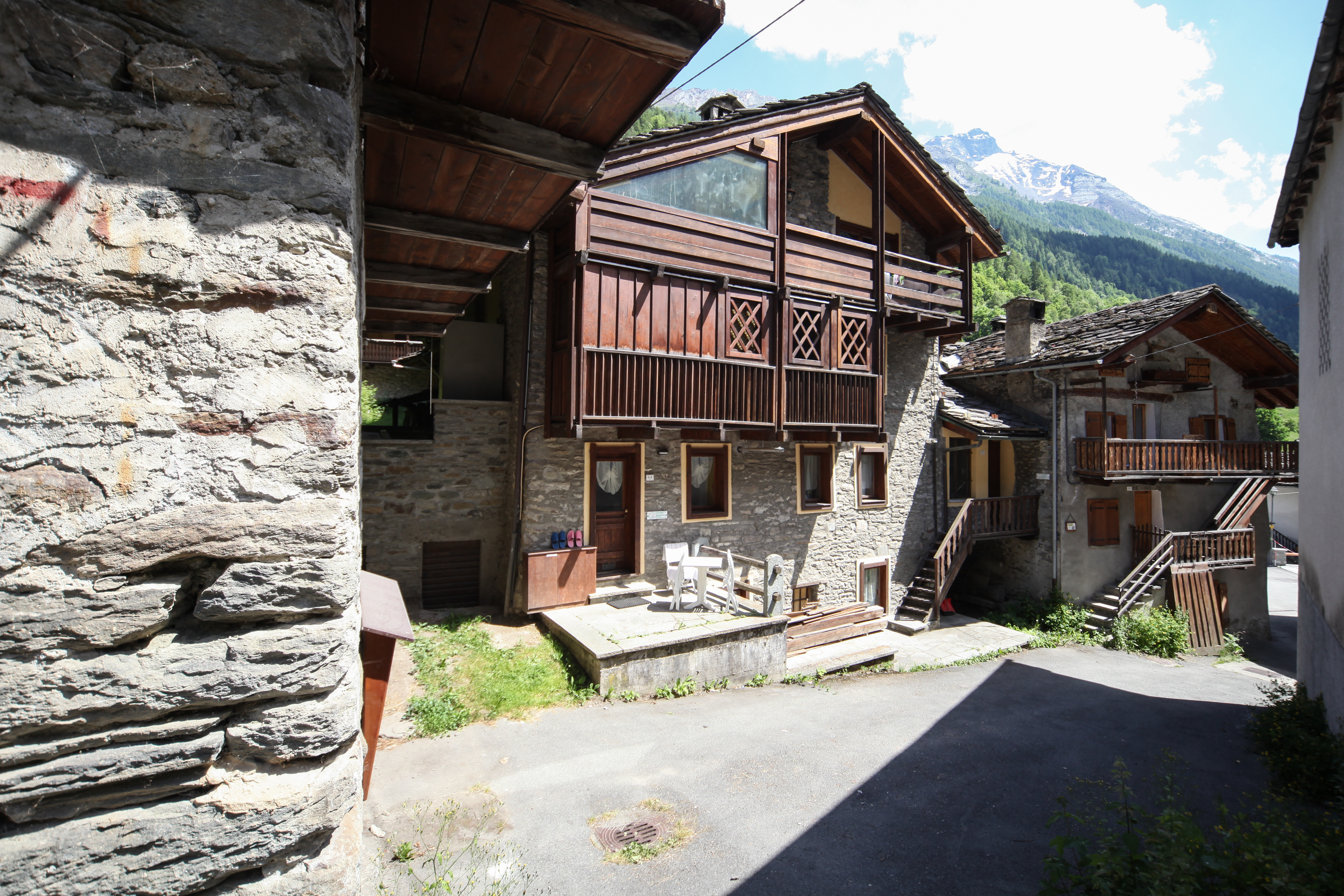 Blick auf Rhêmes-Saint-Georges