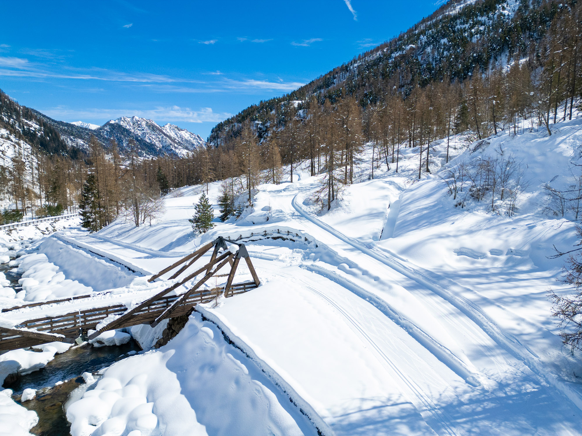 Champorchez cross-country skiing