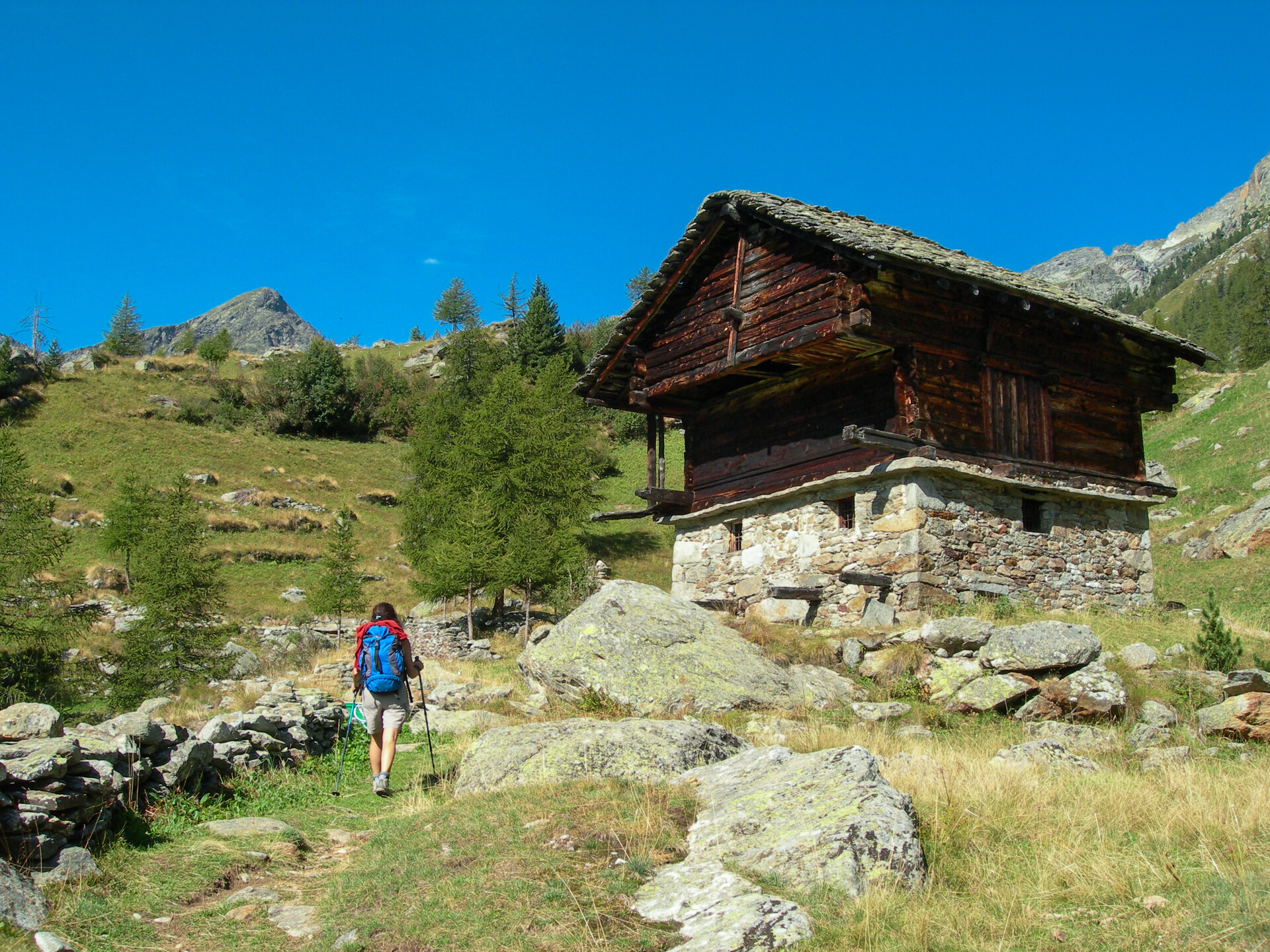 Stadel - typical builgind in the San Grato valley