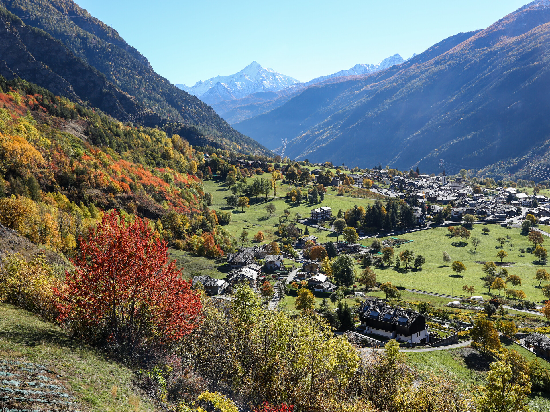 Panorama di La Salle in autunno