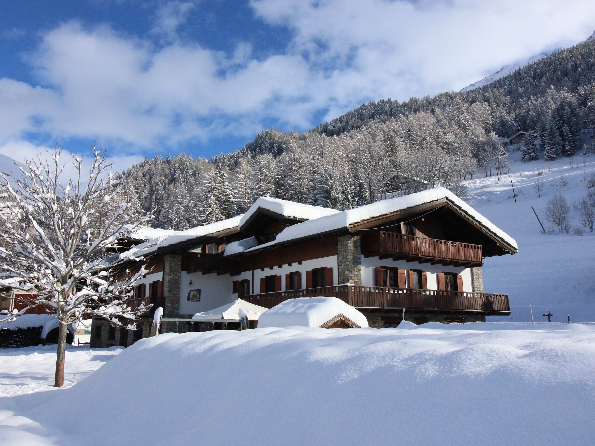 Le Rêve - l'esterno in inverno