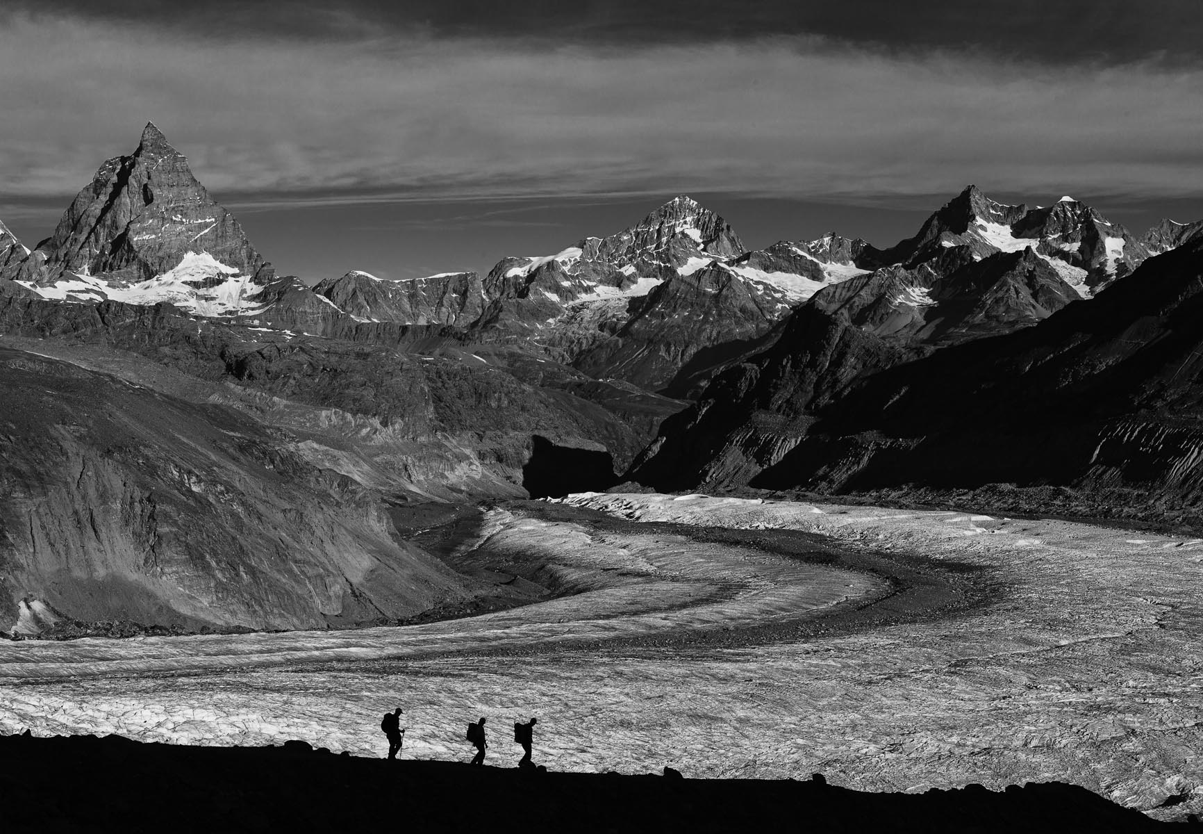 Il Gorner Gletscher e il Cervino sullo sfondo
2010 / Digitale © Davide Camisasca
