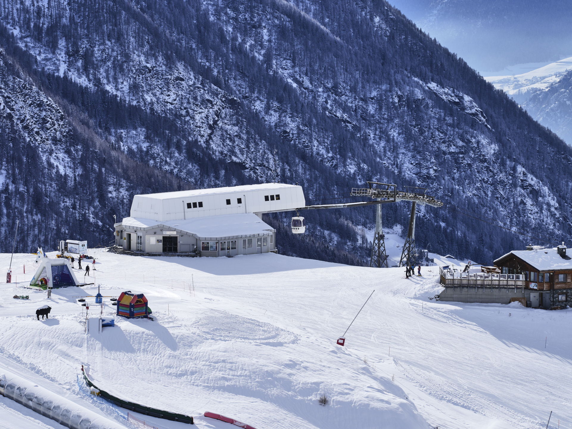 Ankunft Gondelbahn Salette