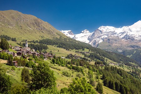 Antagnod and the Monte Rosa massif