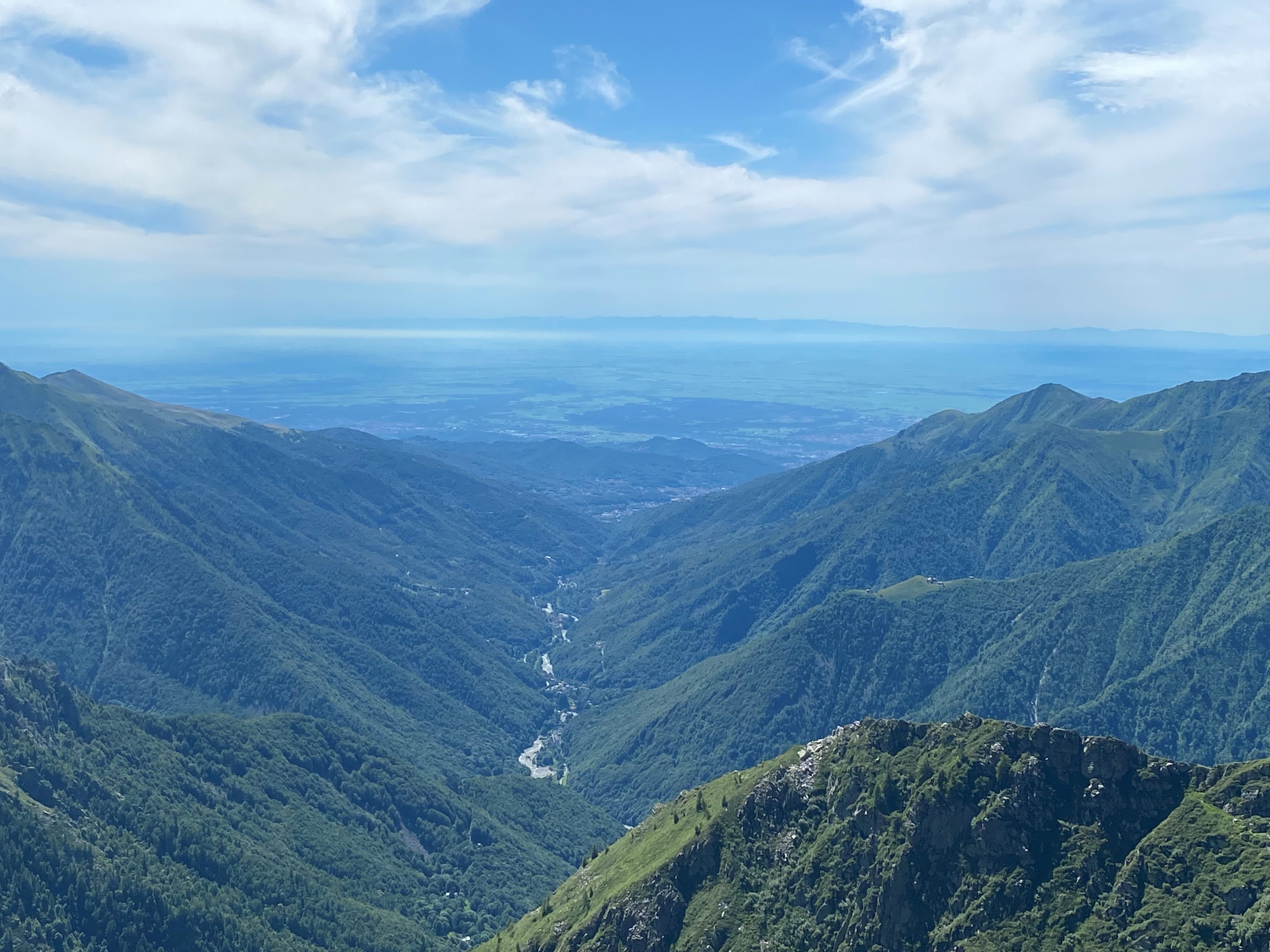 Vista sul biellese