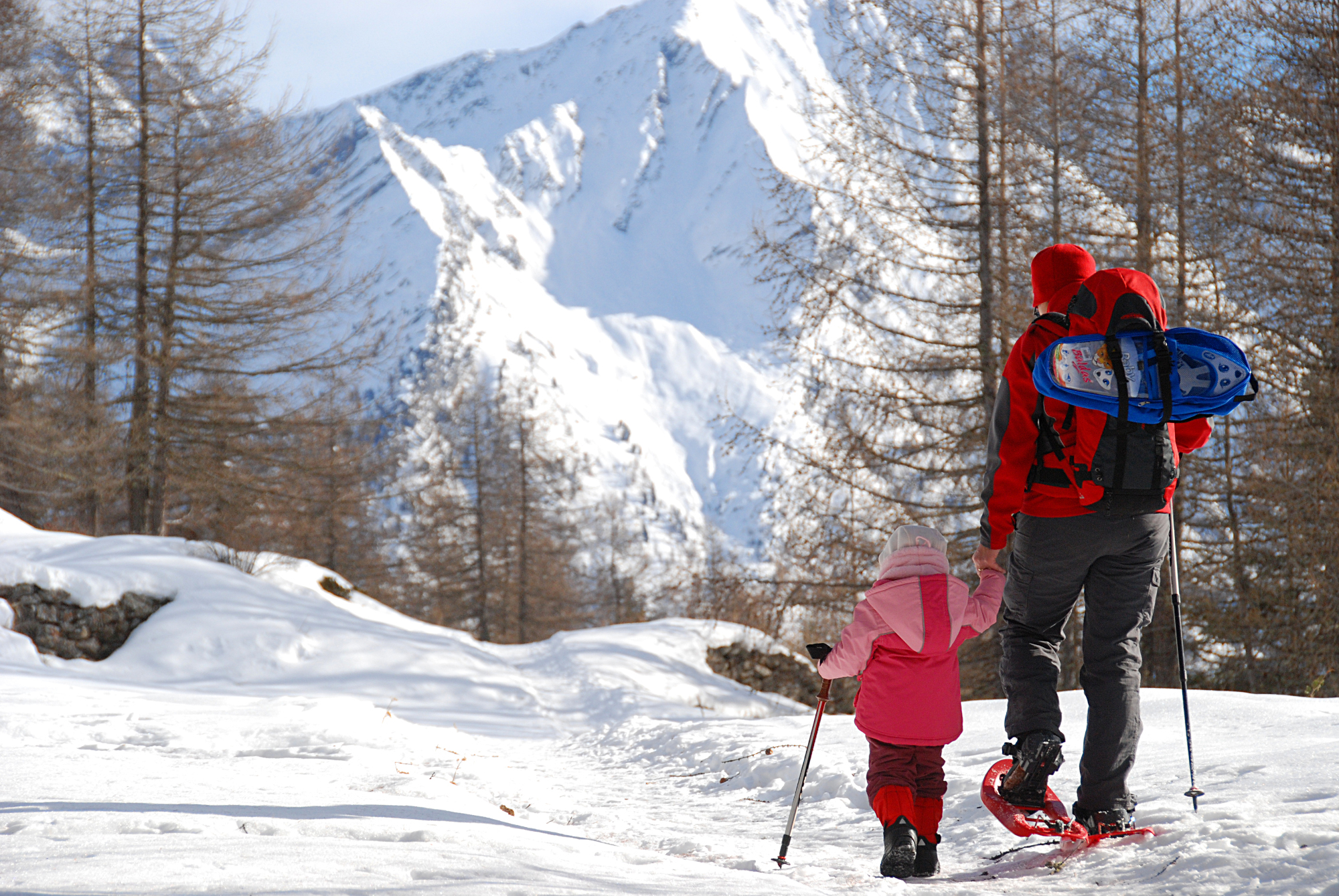 Passeggiata sulla neve