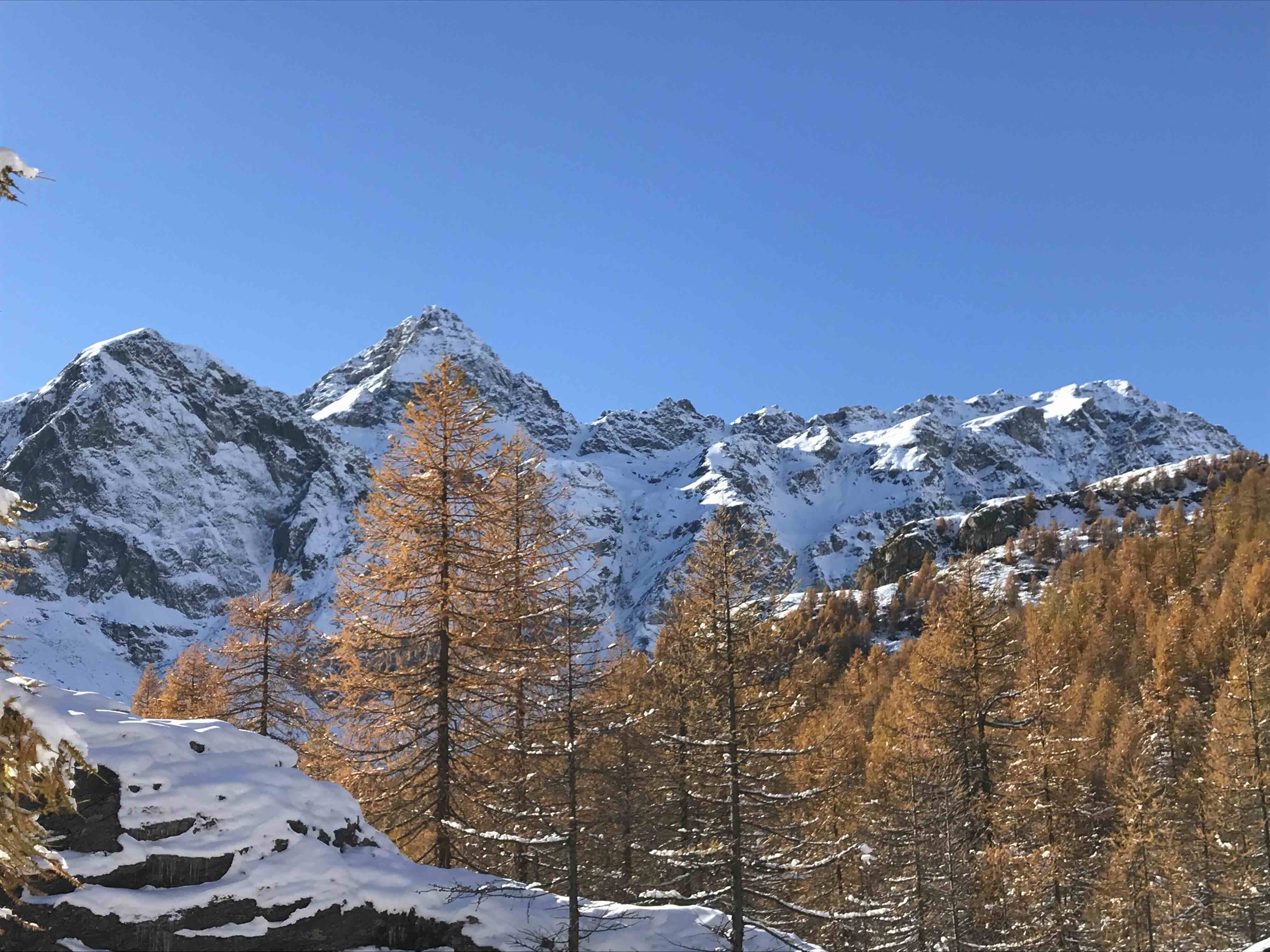 Panorama invernale da Lignod