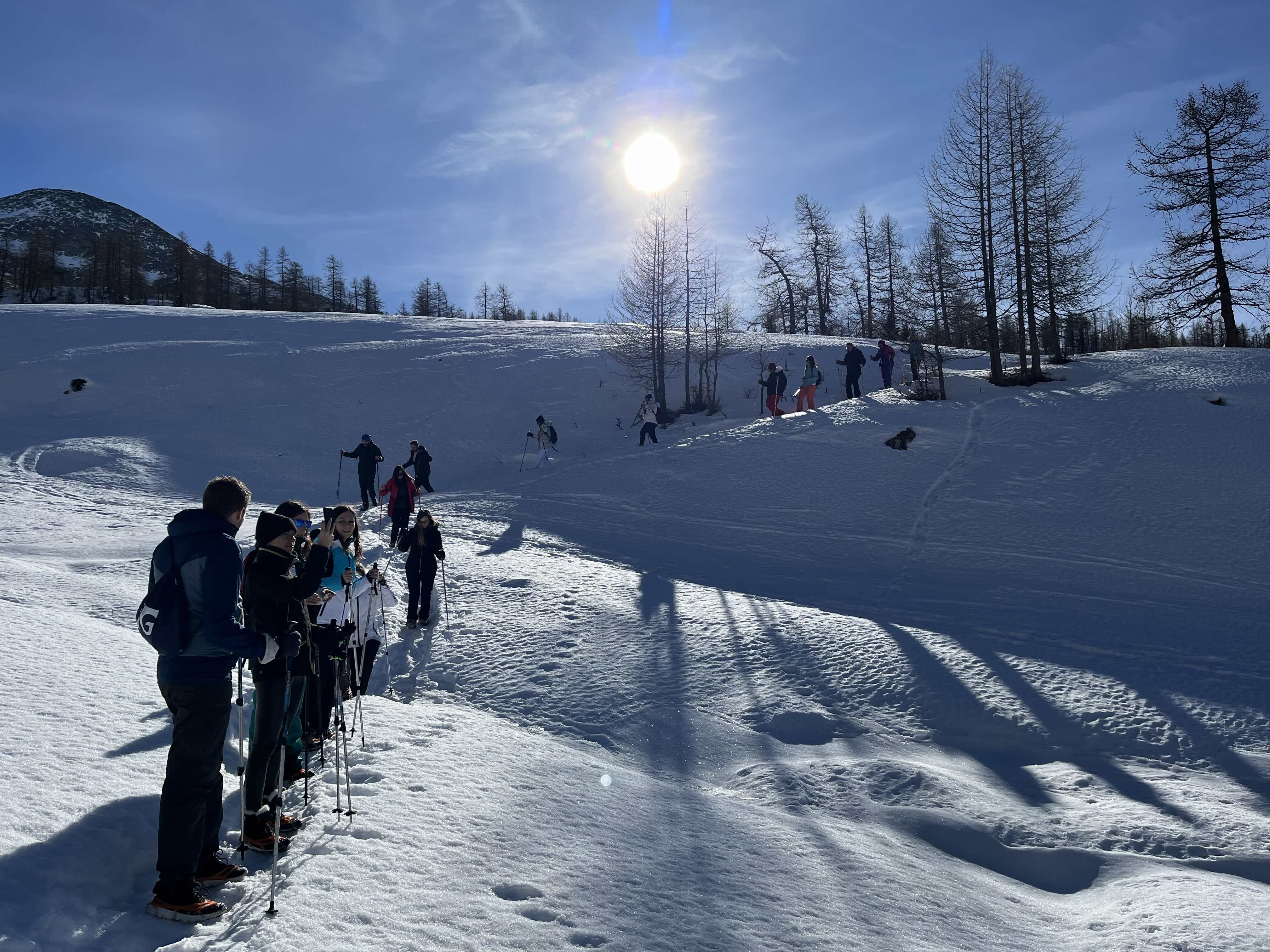 Escursione invernale di gruppo