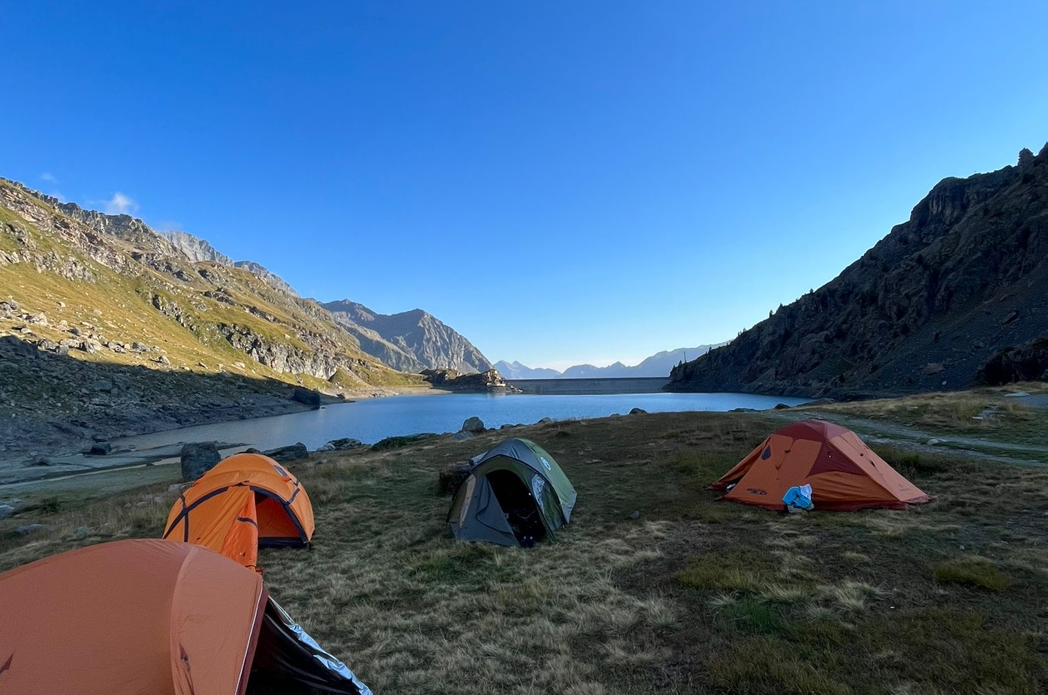 In tenda al lago Gabiet