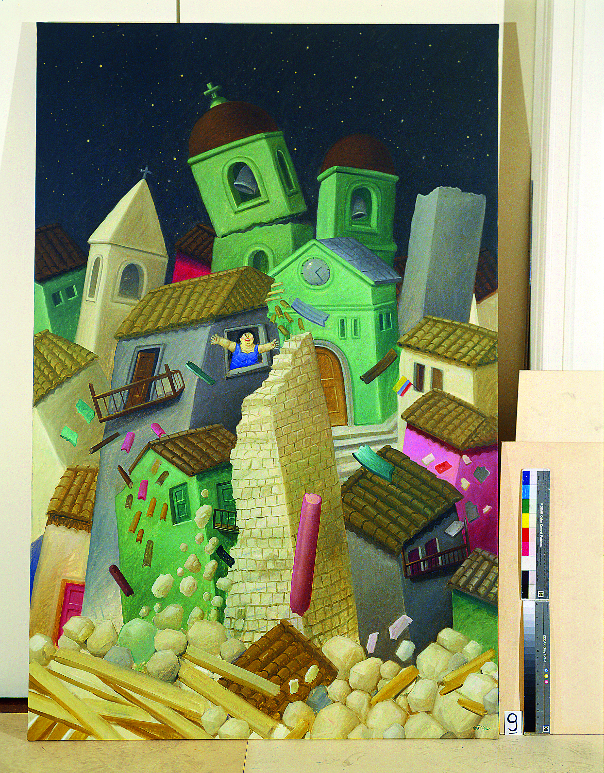 Terremoto / Earthquake, 2000
Olio su tela / oil on canvas, 195 x 127 cm
Property of the Fernando Botero Foundation
