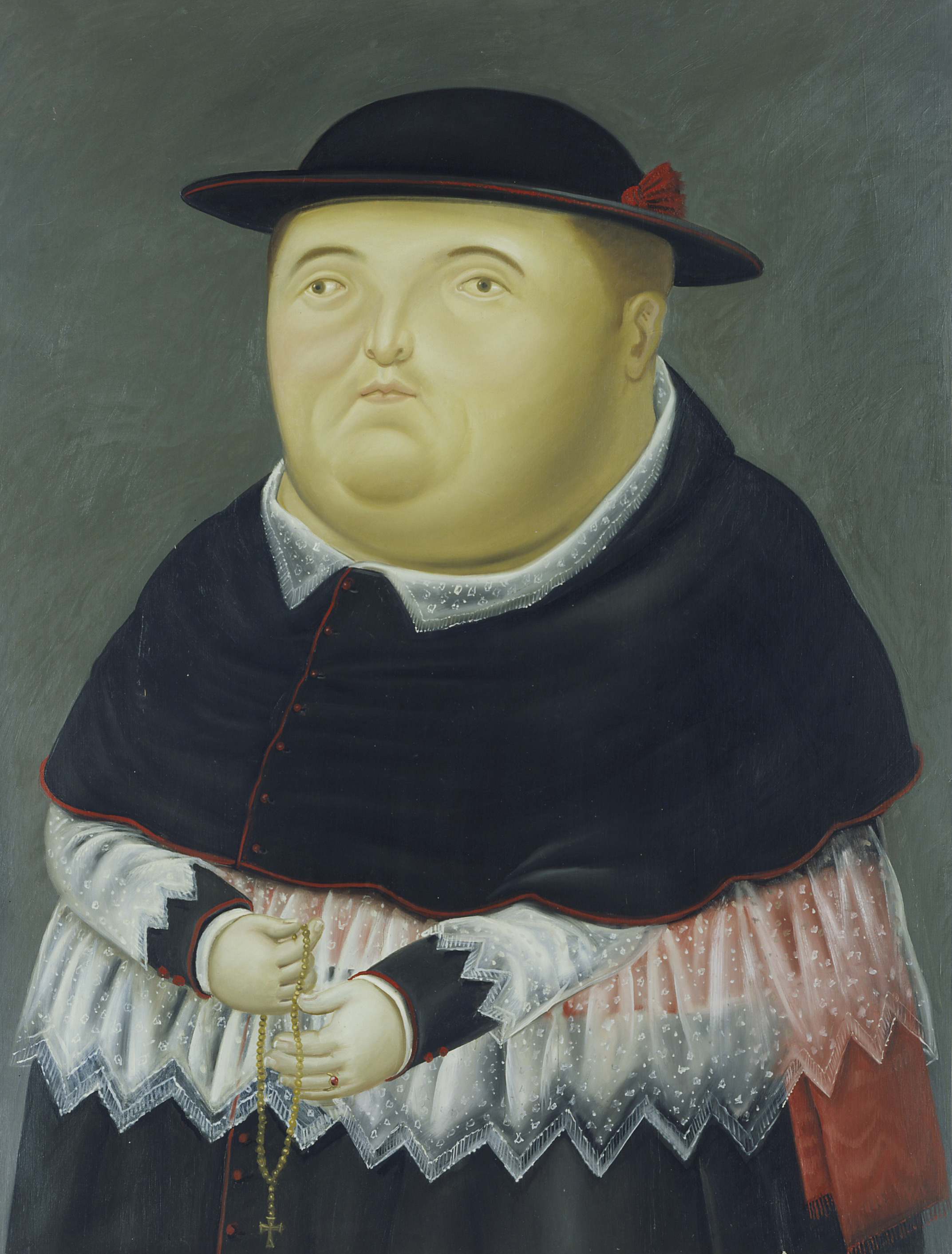 Vescovo / Bishop, 1989
Olio su tela / oil on canvas, 165 x 127 cm
Property of the Fernando Botero Foundation
