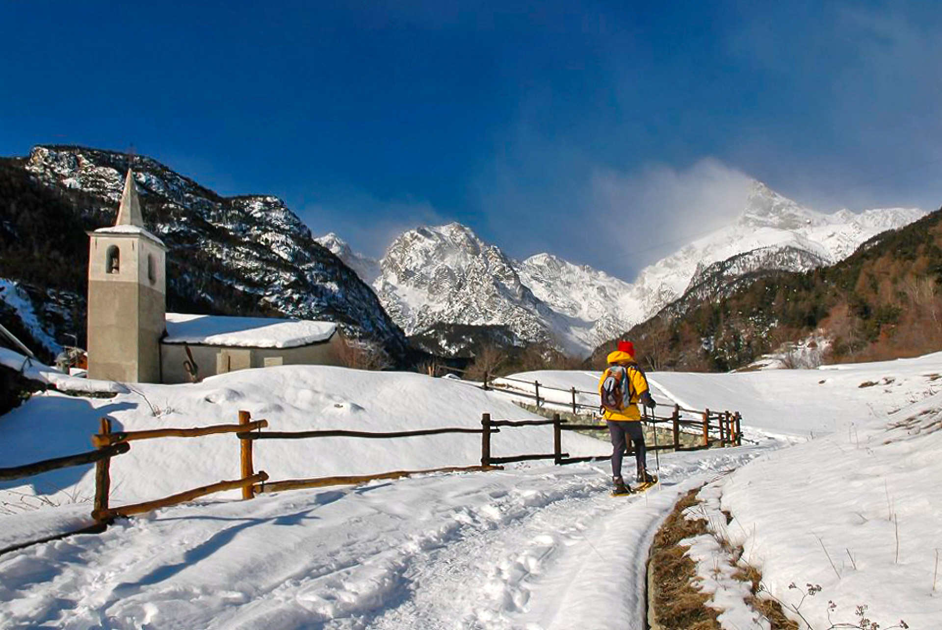 Itinerary departure point at Veulla