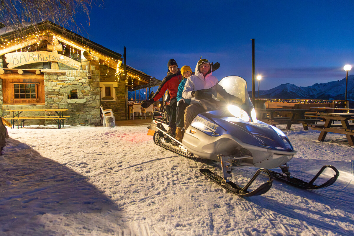 Motoslitte a Torgnon La Montanara